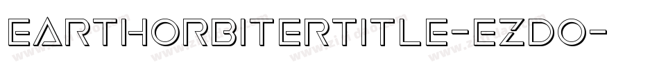 EarthOrbiterTitle-ezdO字体转换