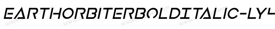 EarthOrbiterBoldItalic-ly4D字体转换