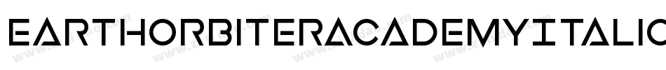 EarthOrbiterAcademyItalic-2aJo字体转换