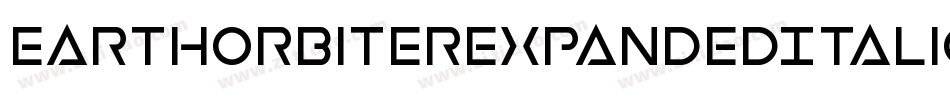 EarthOrbiterExpandedItalic-MPep字体转换