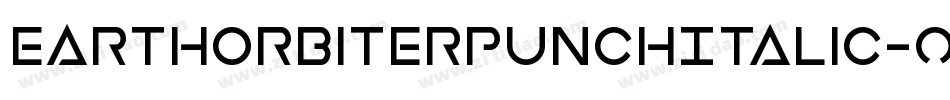 EarthOrbiterPunchItalic-ozaq字体转换