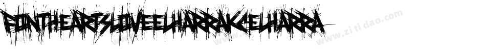 FontHeartsLoveElHarrakCElHarrakblogspotcom-2Vvv字体转换