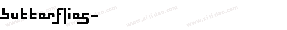 Butterflies字体转换