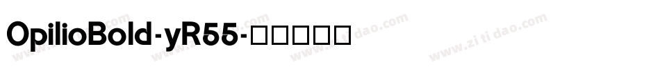 OpilioBold-yR55字体转换