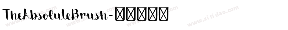 TheAbsoluteBrush字体转换