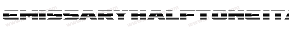 EmissaryHalftoneItalic-ly7Z字体转换