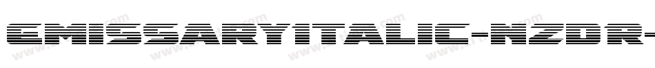EmissaryItalic-nzdR字体转换
