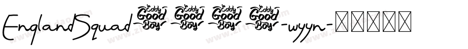 EnglandSquad2006-wyyn字体转换