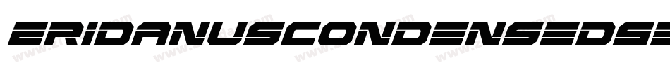 EridanusCondensedSemiItalic-rMDO字体转换