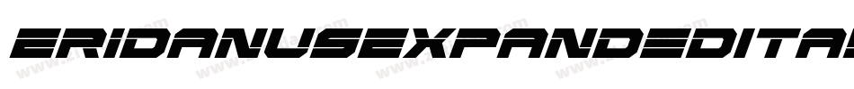 EridanusExpandedItalic-KrZo字体转换