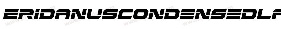 EridanusCondensedLaserItalic-89gD字体转换