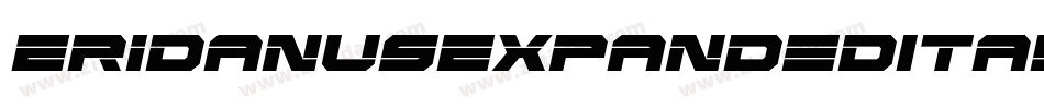 EridanusExpandedItalic-KrZo字体转换