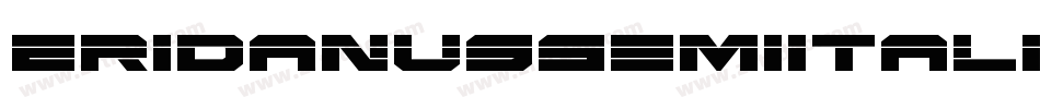 EridanusSemiItalic-1gXg字体转换