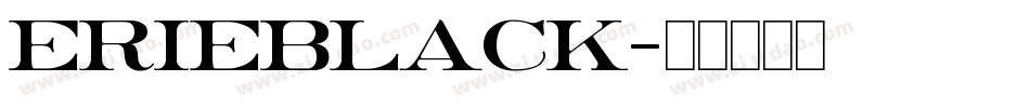 ErieBlack字体转换