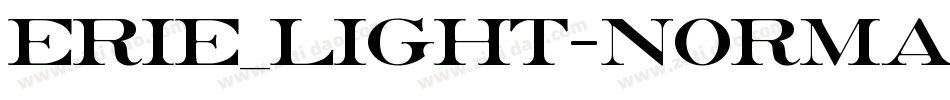 Erie_Light-Normal字体转换