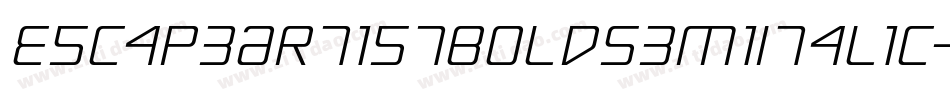 EscapeArtistBoldSemiItalic-ZVV8x字体转换