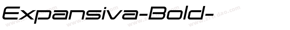 Expansiva-Bold字体转换