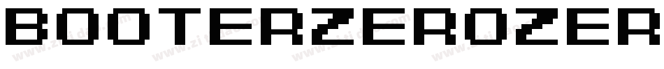 BooterZeroZero-pM1字体转换