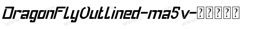 DragonFlyOutlined-ma5v字体转换
