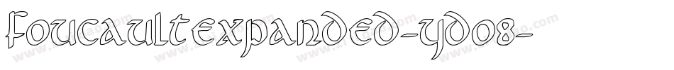 FoucaultExpanded-YDo8字体转换