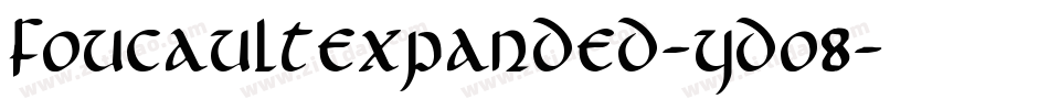 FoucaultExpanded-YDo8字体转换