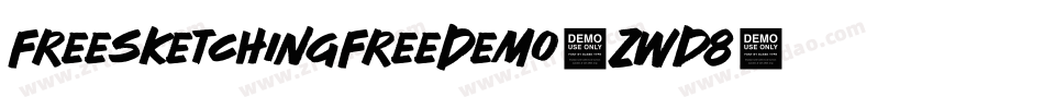 FreeSketchingFreeDemo-Zwd8字体转换