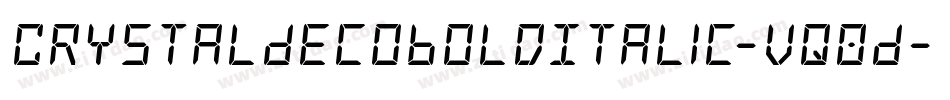 CrystalDecoBoldItalic-vq0D字体转换