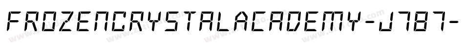 FrozenCrystalAcademy-J787字体转换