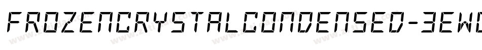 FrozenCrystalCondensed-3EWG字体转换 FrozenCrystalCondensed-3EWG字体转换