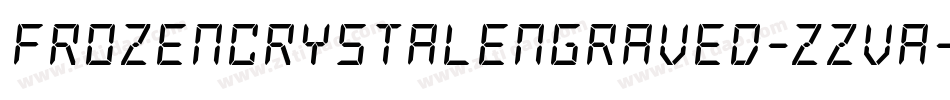 FrozenCrystalEngraved-zzva字体转换 FrozenCrystalEngraved-zzva字体转换