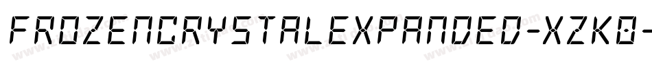 FrozenCrystalExpanded-xzK0字体转换 FrozenCrystalExpanded-xzK0字体转换
