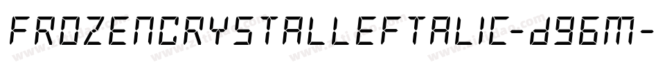 FrozenCrystalLeftalic-D96m字体转换