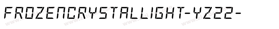 FrozenCrystalLight-yz22字体转换 FrozenCrystalLight-yz22字体转换
