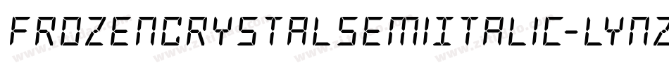 FrozenCrystalSemiItalic-lynZ字体转换