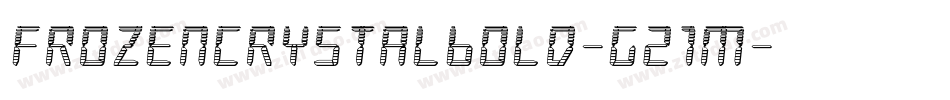 FrozenCrystalBold-G21m字体转换