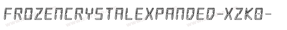 FrozenCrystalExpanded-xzK0字体转换 FrozenCrystalExpanded-xzK0字体转换
