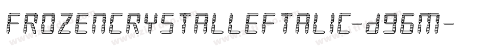 FrozenCrystalLeftalic-D96m字体转换