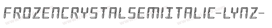FrozenCrystalSemiItalic-lynZ字体转换