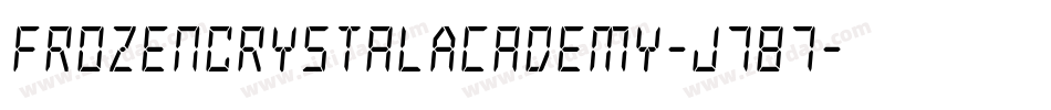 FrozenCrystalAcademy-J787字体转换