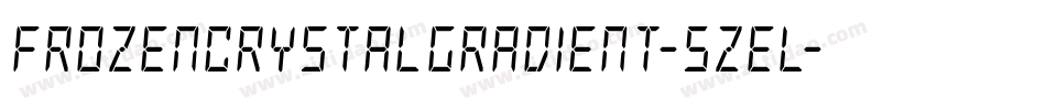 FrozenCrystalGradient-5ZEL字体转换 FrozenCrystalGradient-5ZEL字体转换