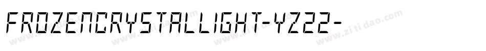 FrozenCrystalLight-yz22字体转换 FrozenCrystalLight-yz22字体转换