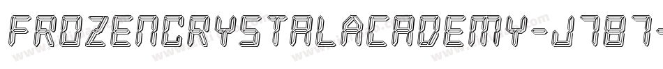 FrozenCrystalAcademy-J787字体转换
