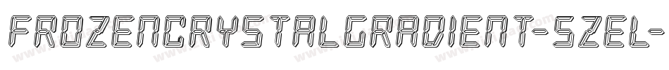 FrozenCrystalGradient-5ZEL字体转换 FrozenCrystalGradient-5ZEL字体转换