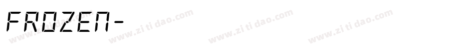 Frozen字体转换
