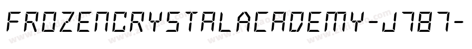 FrozenCrystalAcademy-J787字体转换