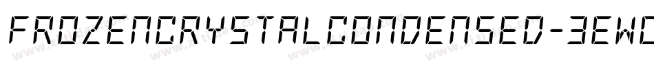 FrozenCrystalCondensed-3EWG字体转换 FrozenCrystalCondensed-3EWG字体转换