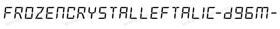 FrozenCrystalLeftalic-D96m字体转换