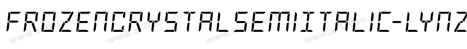 FrozenCrystalSemiItalic-lynZ字体转换