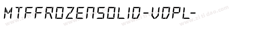 MtfFrozenSolid-vdpL字体转换