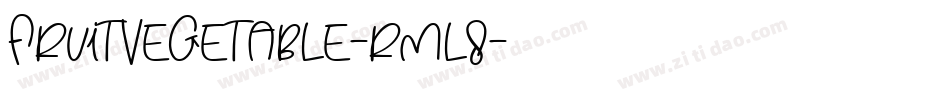 FruitVegetable-rml8字体转换